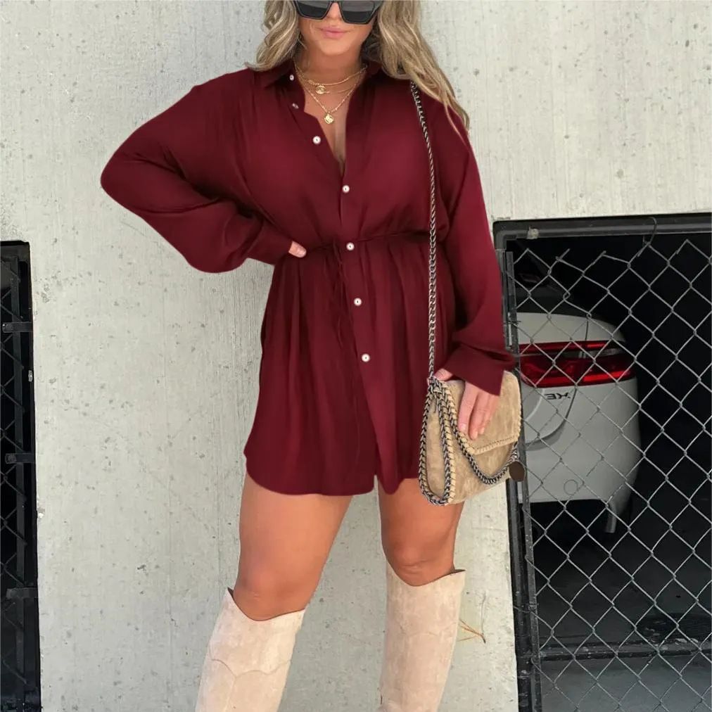 Zomerse Dames Jumpsuit met Lange Mouwen