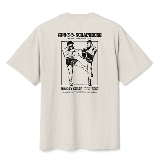 SUNDAY SCRAP TEE (BONE)