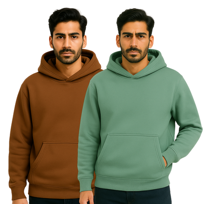 Premium 350 GSM Oversized Hoodie – Heavyweight Cotton Fleece (Pack of 2)