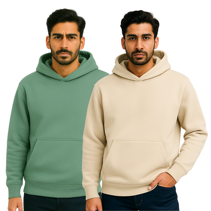 Premium 350 GSM Oversized Hoodie – Heavyweight Cotton Fleece (Pack of 2)