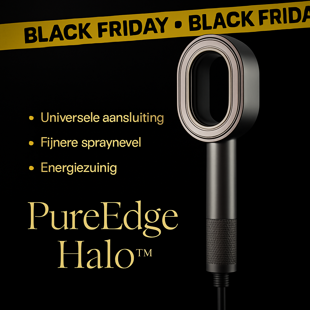 PureEdge Halo™ – Luxe Douchekop met Halo-Nevel & Gratis Scrub- & SoftClean