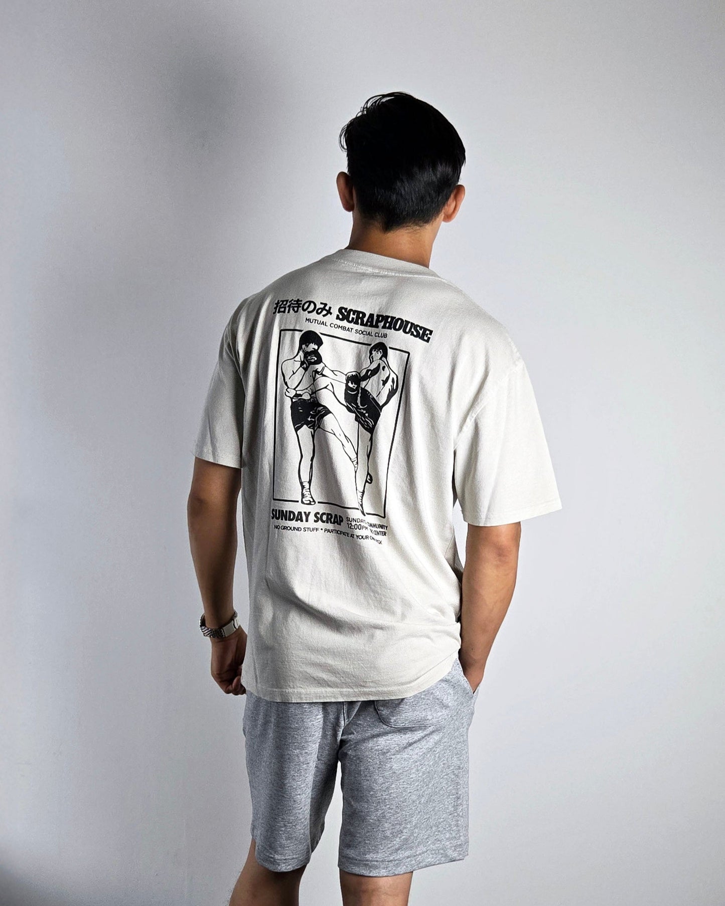 SUNDAY SCRAP TEE (BONE)