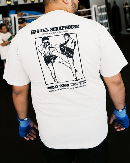 SUNDAY SCRAP TEE (BONE)