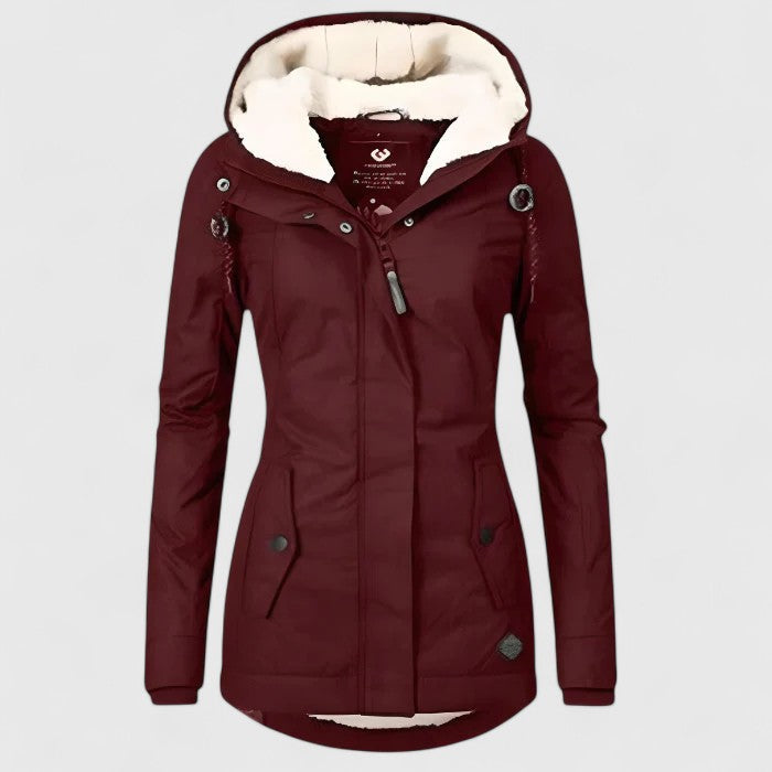 Seravia™ - Waterafstotend herfstjack met capuchon