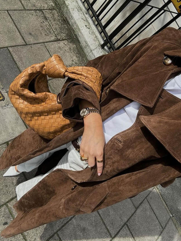 Sofie™ – Elegante Suède Trenchcoat voor Dames