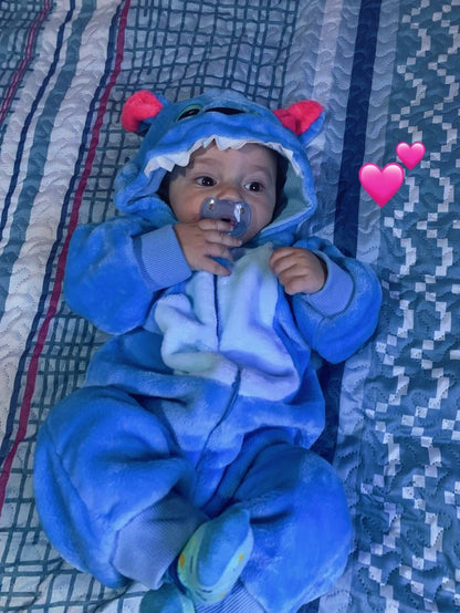 🍼💙 بدلة ستِيتش الدافئة للأطفال