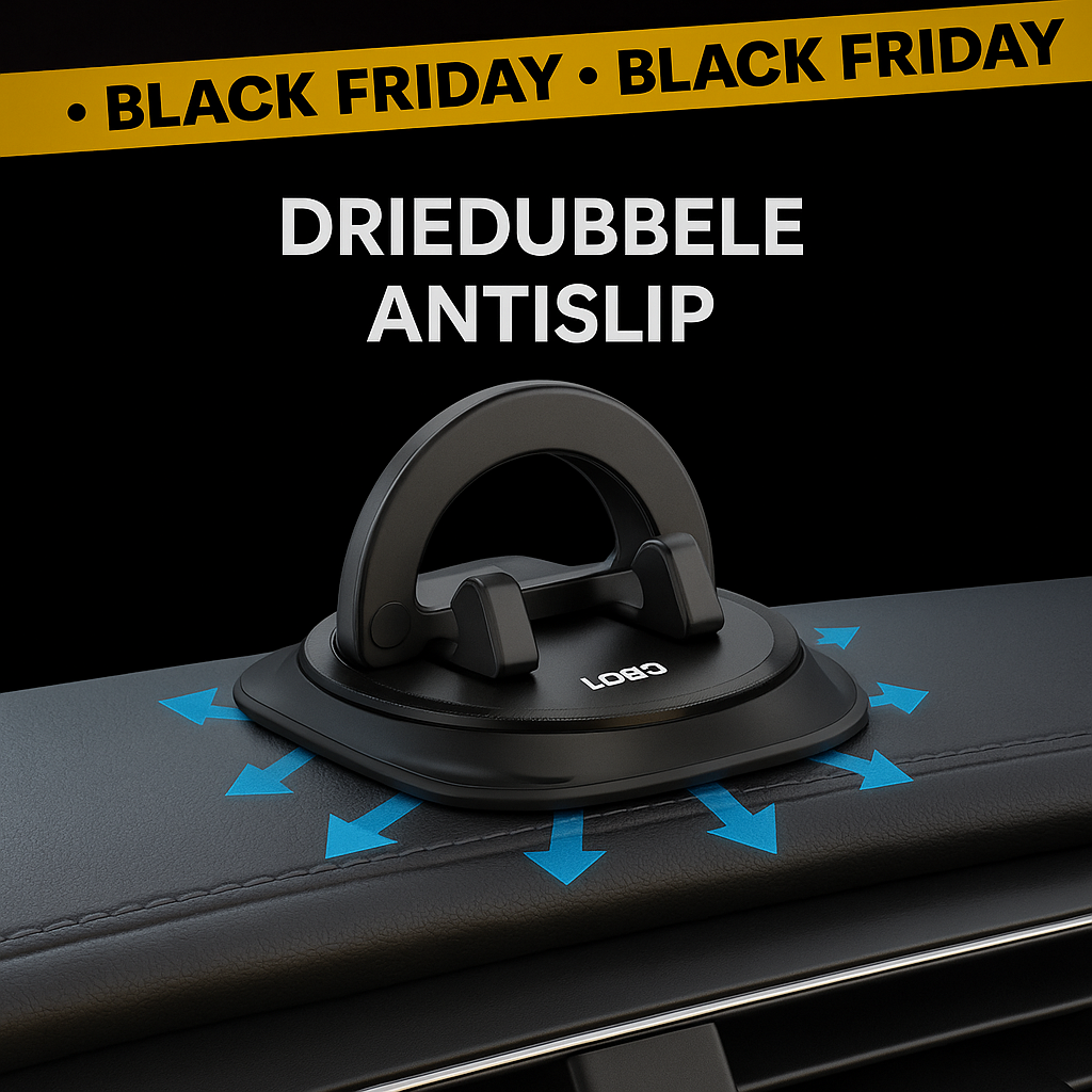 DashGrip™ Pro – Anti-Glij Navigatie & Telefoonhouder