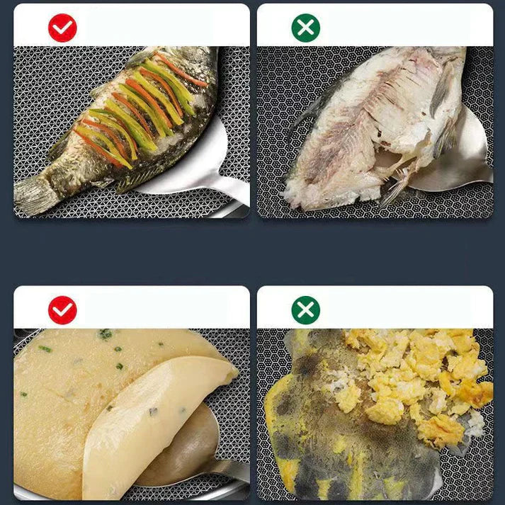 🍳Edelstahl Profi-Pfanne: Extra stark, beidseitig Anti-Haft, mit Deckel!