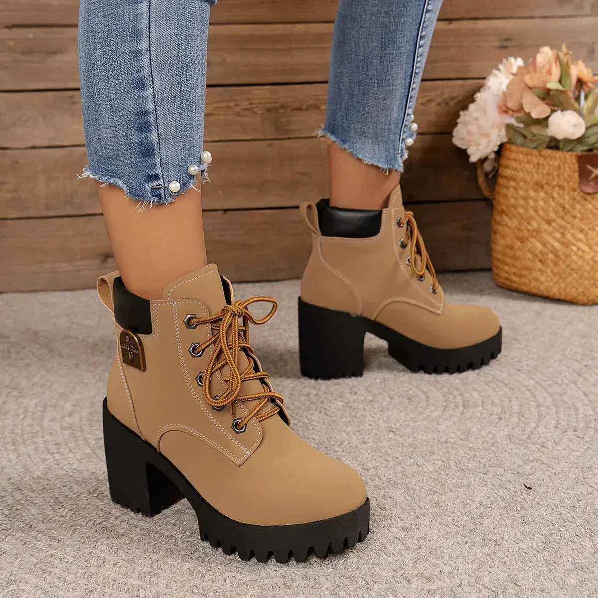 Aurora Lace-Up Boots